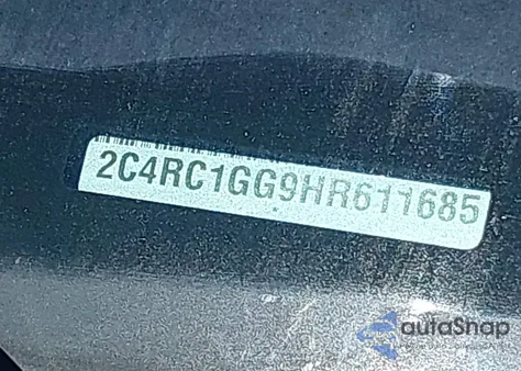 2017 Chrysler Pacifica Limited z USA, uszkodzony, nr VIN 2C4RC1GG9HR611685